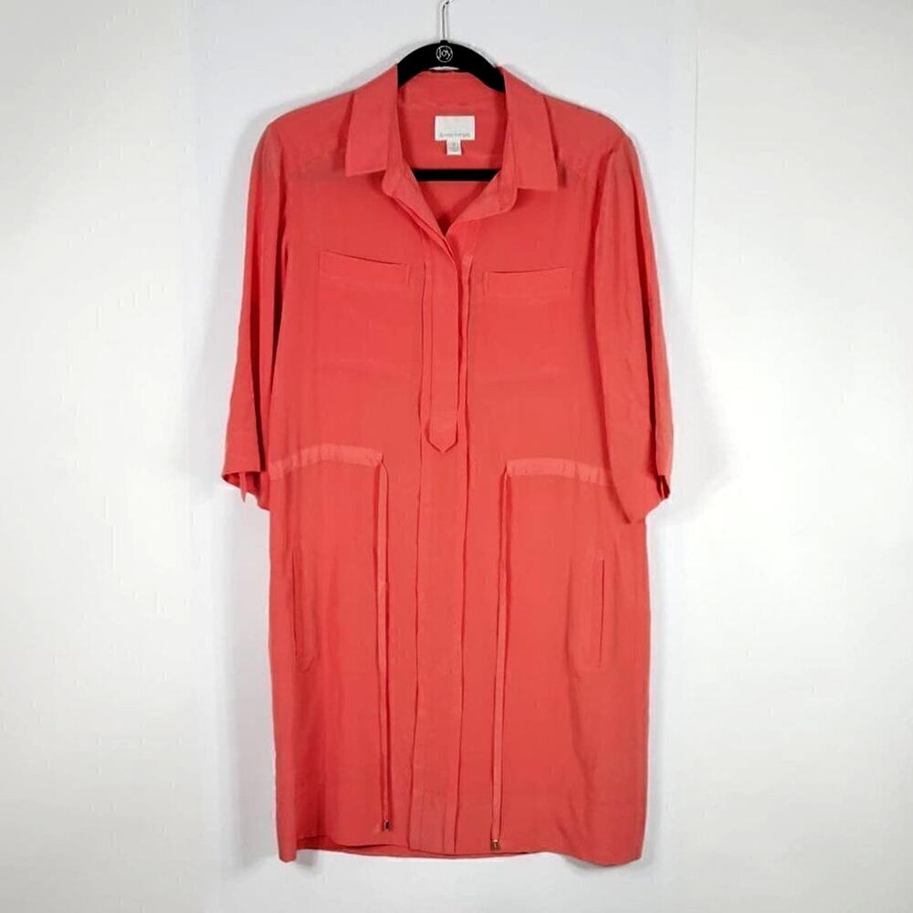 Donna Morgan Women's Silk Coral Tunic Size 6